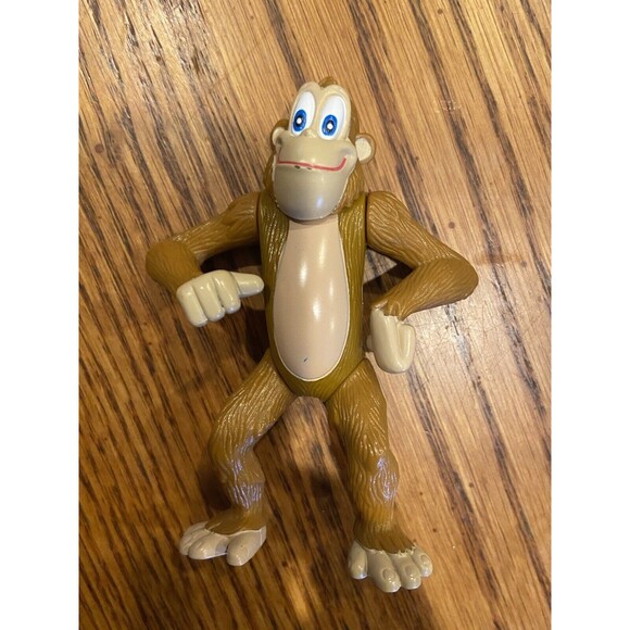 Rainforest Cafe Posable Animal Toy Figures Lot of 8 Gorilla Monkeys Parrot frog - Picture 5 of 13